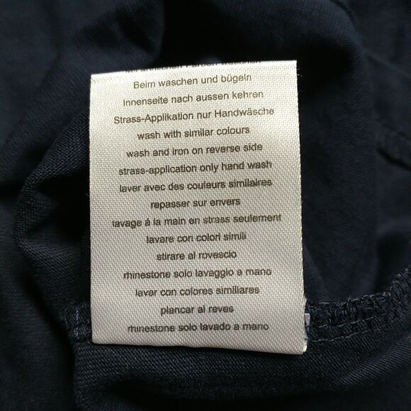 Splash Arts T Shirt Womens S/M* Blue Embroidered Switzerland Flag Cotton - Picture 6 of 6